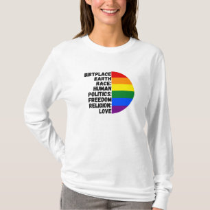 Religion Love Freedom Rainbow People T-Shirt