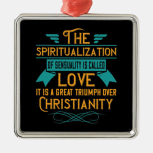 Religion Love Is A Great Triumph Over Christianity Metal Tree Decoration