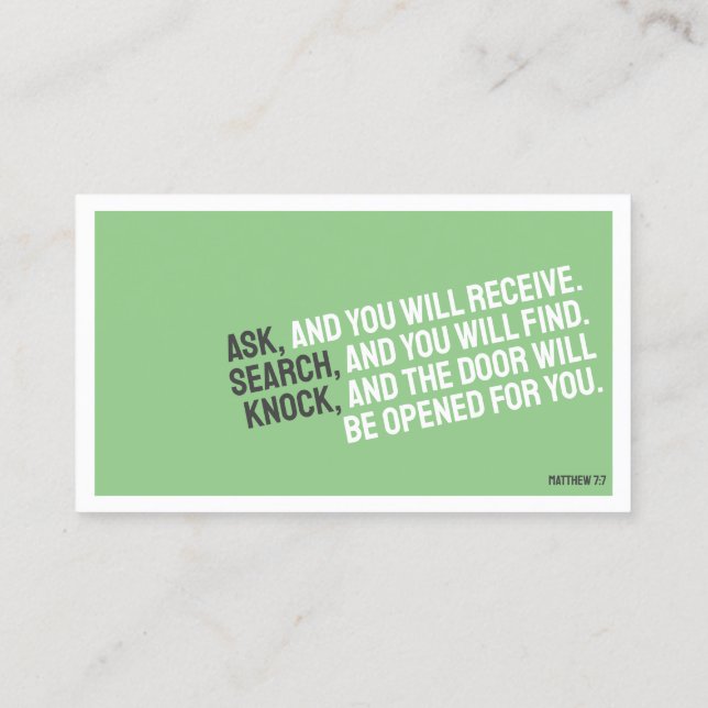 RELIGION Minimalist Business Card (Back)