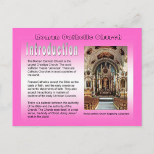 Religion, Roman Catholic Church, Introduction Postcard