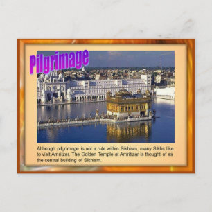 Religion, Sikh Pilgrimage,Golden temple, Amritsar Postcard
