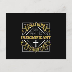 Religion - There Is No One Who Is Insignificant Postcard