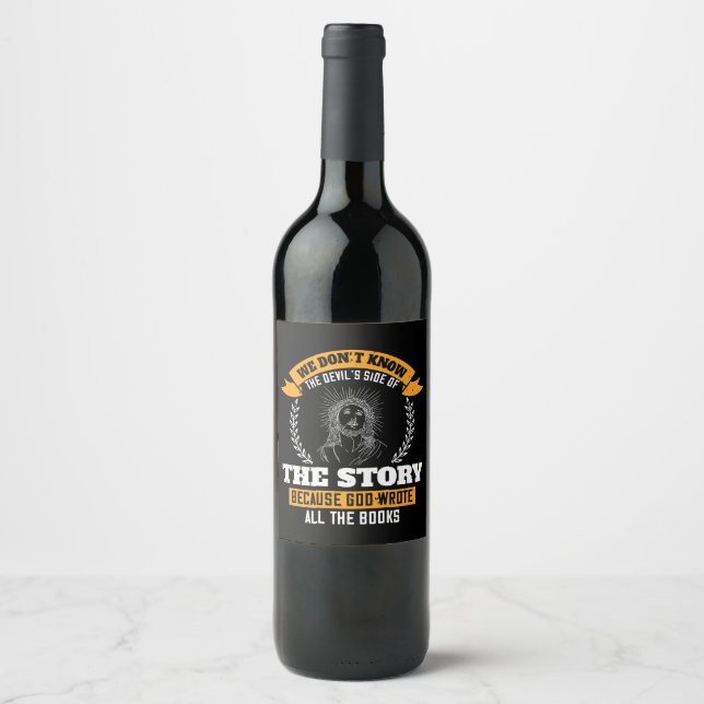 Religion - We Don't Know The Devil's Side Wine Label (Front)