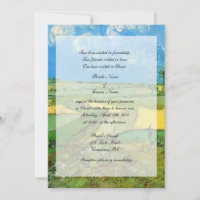 Religions wedding. Wheat Fields at Auvers