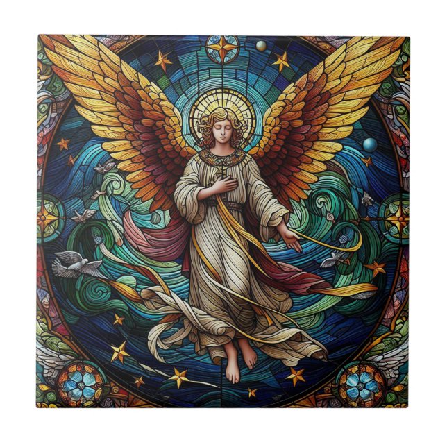 Religious Angel  Tile (Front)