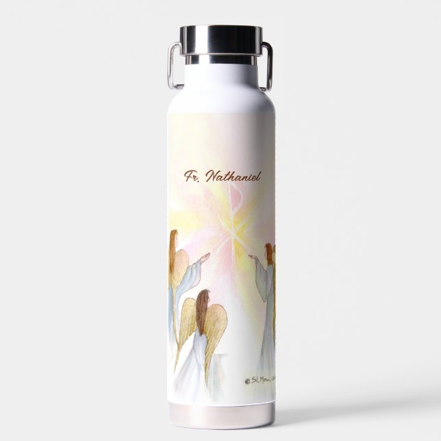 Religious Angels Personalised Water Bottle (Front)