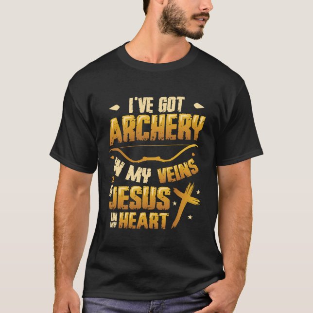 Religious Archer Bowman Archery  1 T-Shirt (Front)