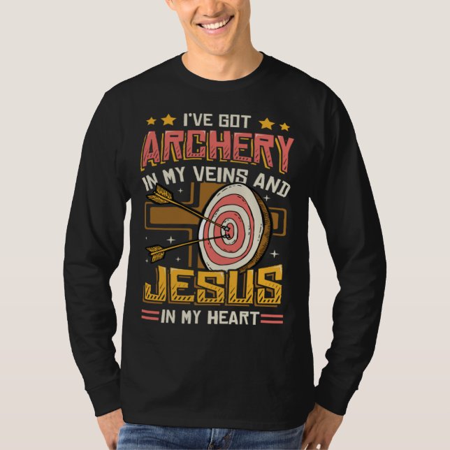 Religious Archer Bowman Archery T-Shirt (Front)