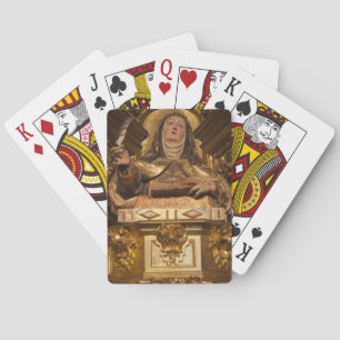 Religious art representing Santa Teresa Playing Cards