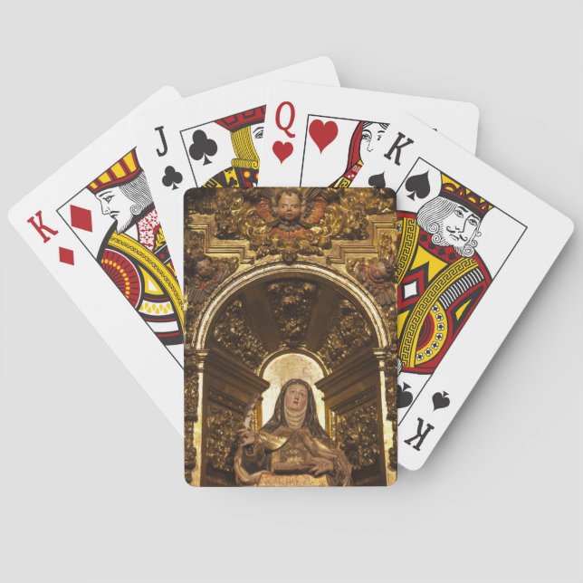 Religious art representing Santa Teresa Playing Cards (Back)