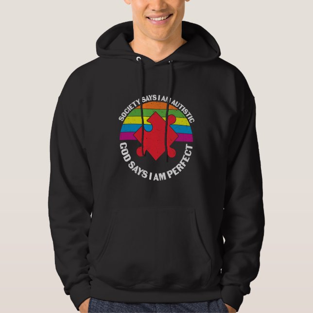 Religious Autism Awareness Saying Hoodie (Front)