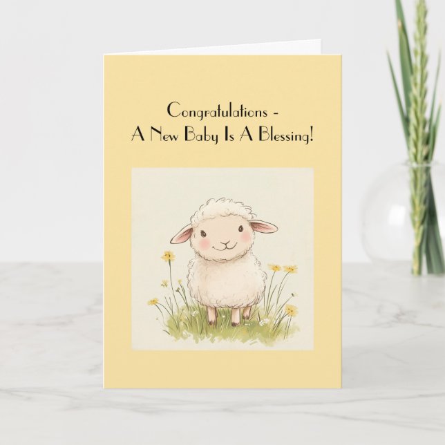 Religious Baby Shower Congratulations, Pregnancy   Card (Front)
