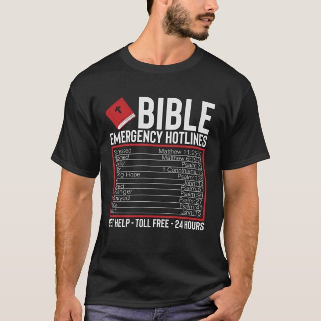Religious Biblical Hotlines T-Shirt (Front)