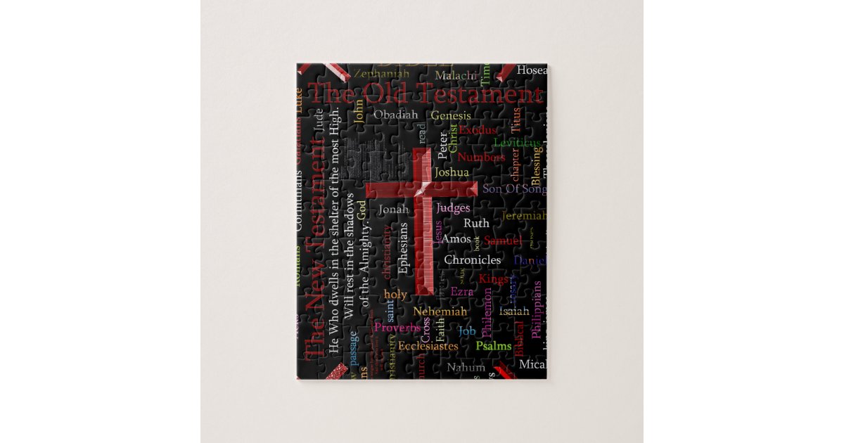 Religious black word cloud jigsaw puzzle | Zazzle.co.uk
