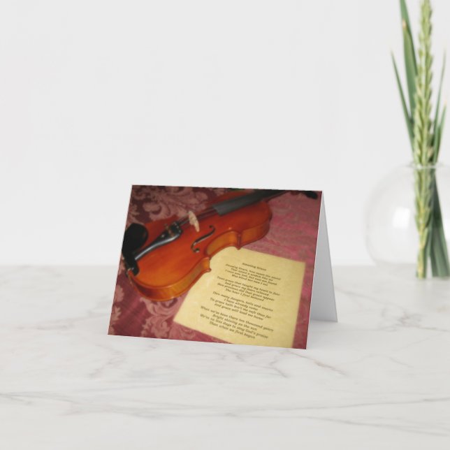 Religious blank card- Amazing Grace Card (Front)