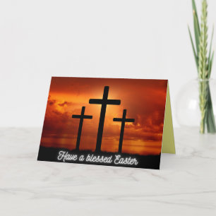 Religious Blessed  Easter Card
