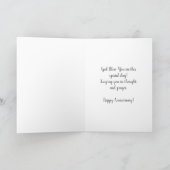 Religious Blessed Virgin Mary Wedding Anniversary Card (Inside)
