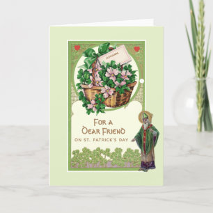 Religious Blessing St. Patrick's Day Shamrocks Card