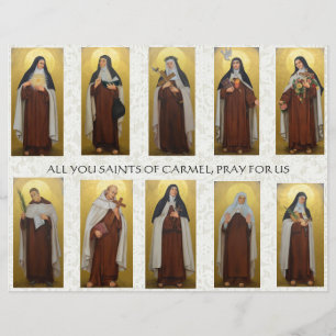 Religious Carmelite Nuns Priests Prayer Catholic Flyer