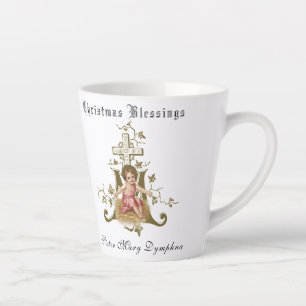 Religious Catholic Baby Jesus Christmas Latte Mug