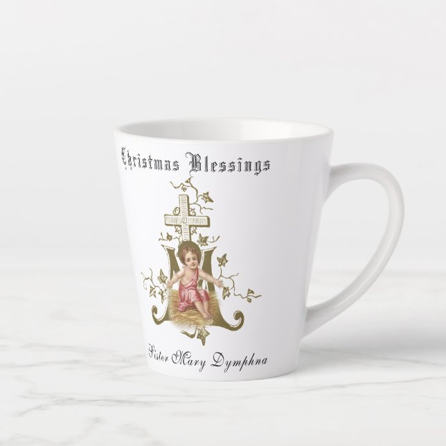Religious Catholic Baby Jesus Christmas Latte Mug (Right)
