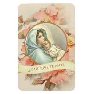 Religious Catholic Blessed Virgin Mary Baby Jesus Magnet