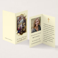 Religious Catholic Funeral Memorial Holy Cards