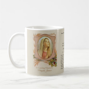 Religious Catholic Funeral Memorial Mary Coffee Mug