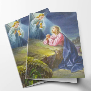 Religious Catholic Jesus Funeral Thank You Card