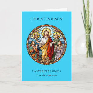 Religious Catholic Jesus Resurrection Easter Holiday Card