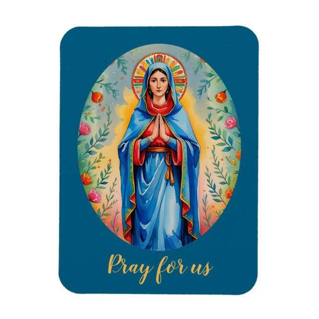 Religious Catholic Mary Magnet (Vertical)