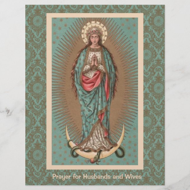 Religious Catholic Mary Prayer Husbands & Wives (Front)