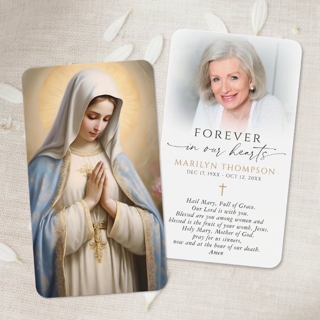Religious Catholic Prayer Virgin Mary Cross Card (Creator Uploaded)
