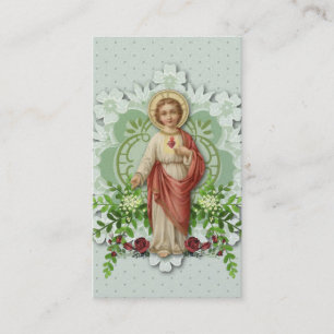 Religious Catholic Sacred Heart of Jesus Prayer Place Card