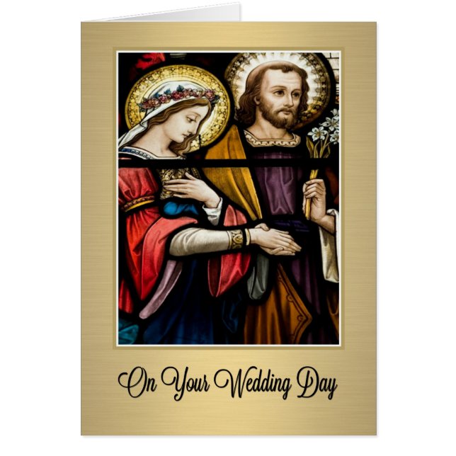 Religious Catholic Wedding Scripture Verse (Front)