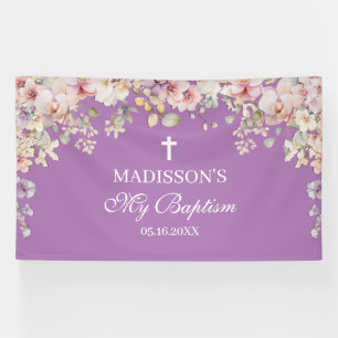 Religious Celebration Floral Orchids  backdrop Banner