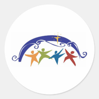 Religious Celebration People Classic Round Sticker