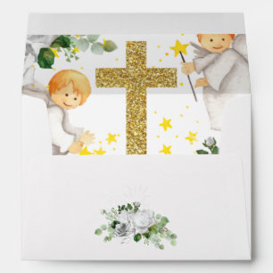 Religious Celebrations Watercolor Angels Envelope