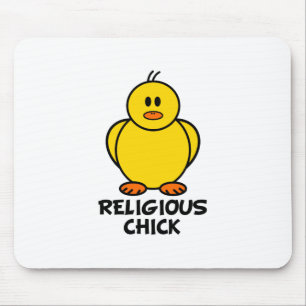 Religious Chick Mouse Mat