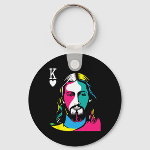 Religious Christian Believers Jesus Christ Is King Key Ring