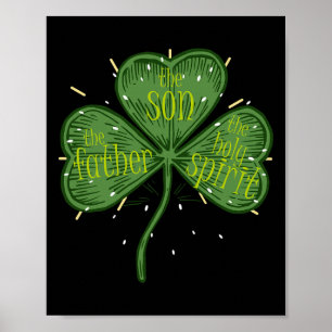 Religious Christian Catholic St Patricks Day Irish Poster