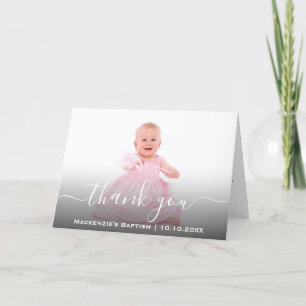 Religious Christian Communion Christening Baptism Thank You Card