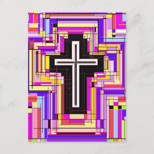 religious christian cross postcard
