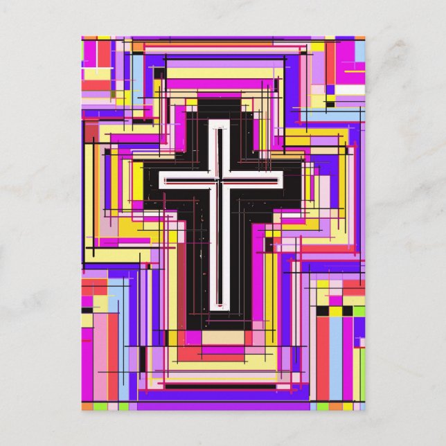 religious christian cross postcard (Front)