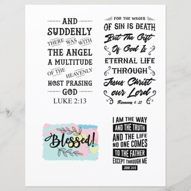 Religious Christian Jesus quotes Bible Verse (Front)