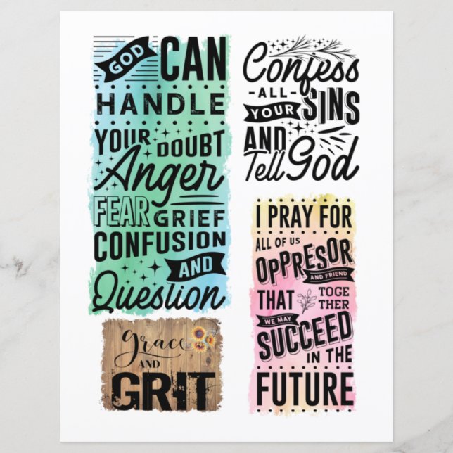 Religious Christian Jesus quotes Bible Verse (Front)