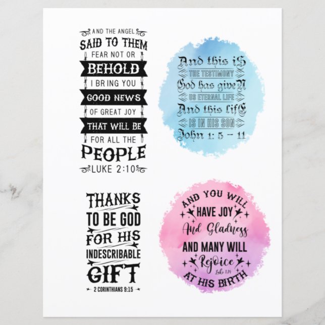 Religious Christian Jesus quotes Bible Verse (Front)