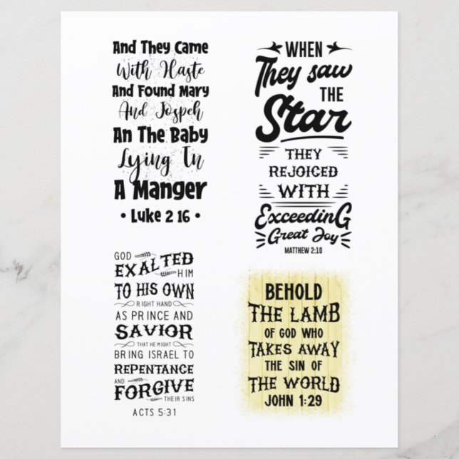 Religious Christian Jesus quotes Bible Verse (Front)