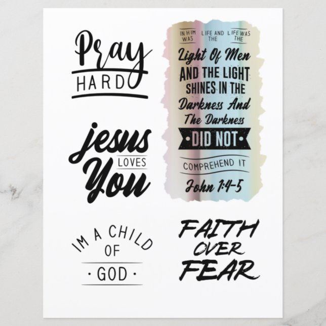 Religious Christian Jesus quotes Bible Verse (Front)