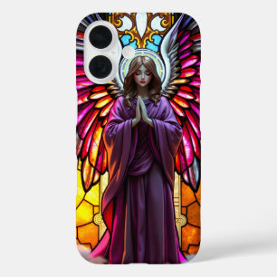 Religious Christian Stained Glass Angel iPhone 16 Case
